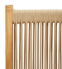 7-tlg. Garten-Essgruppe Polypropylen und Massivholz Beige