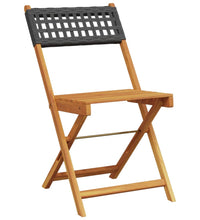 5-tlg. Garten-Essgruppe Schwarz Poly Rattan und Massivholz