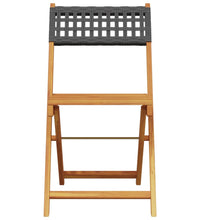 5-tlg. Garten-Essgruppe Schwarz Poly Rattan und Massivholz