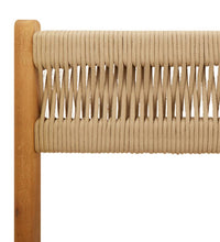 5-tlg. Garten-Essgruppe Polypropylen und Massivholz Beige