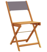 5-tlg. Garten-Essgruppe Stoff und Massivholz Anthrazit