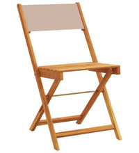 5-tlg. Garten-Essgruppe Stoff und Massivholz Taupe