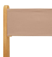 5-tlg. Garten-Essgruppe Stoff und Massivholz Taupe