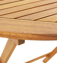 5-tlg. Garten-Essgruppe Stoff und Massivholz Blattmuster