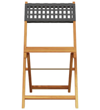 5-tlg. Garten-Essgruppe Schwarz Poly Rattan und Massivholz