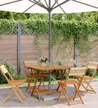 5-tlg. Garten-Essgruppe Polypropylen und Massivholz Beige