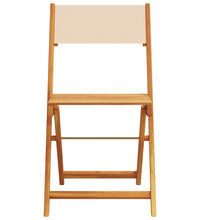 5-tlg. Garten-Essgruppe Stoff und Massivholz Beige