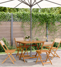 5-tlg. Garten-Essgruppe Stoff und Massivholz Beige