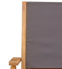 5-tlg. Garten-Essgruppe Stoff und Massivholz Anthrazit