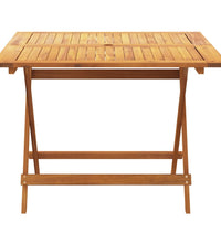 5-tlg. Garten-Essgruppe Stoff und Massivholz Beige