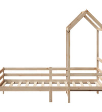 Tagesbett mit Dach 90x200 cm Massivholz Kiefer