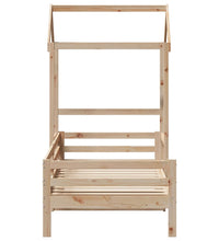 Tagesbett mit Dach 90x200 cm Massivholz Kiefer