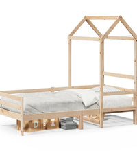 Tagesbett mit Dach 90x200 cm Massivholz Kiefer