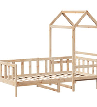 Tagesbett mit Dach 80x200 cm Massivholz Kiefer