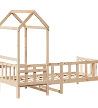 Tagesbett mit Dach 80x200 cm Massivholz Kiefer