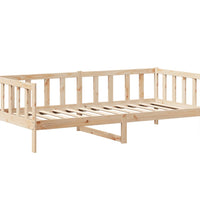 Tagesbett und Bank mit Dach 80x200 cm Kiefernholz