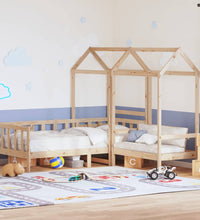 Tagesbett und Bank mit Dach 90x190 cm Kiefernholz