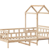 Tagesbett mit Dach 90x200 cm Massivholz Kiefer