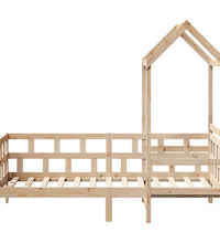 Tagesbett mit Dach 90x200 cm Massivholz Kiefer