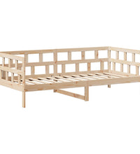 Tagesbett Set mit Dach 80x200 cm Massivholz Kiefer