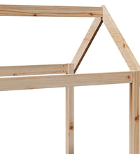 Tagesbett Set mit Dach 80x200 cm Massivholz Kiefer