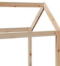 Tagesbett Set mit Dach 90x190 cm Massivholz Kiefer