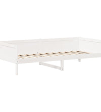 Tagesbett mit Dach Weiß 90x190 cm Massivholz Kiefer