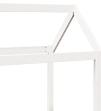 Tagesbett mit Dach Weiß 90x190 cm Massivholz Kiefer