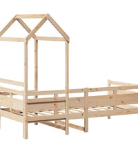 Tagesbett mit Dach 80x200 cm Massivholz Kiefer