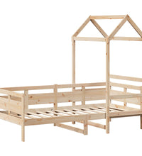 Tagesbett mit Dach 90x190 cm Massivholz Kiefer