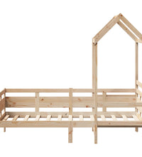 Tagesbett mit Dach 90x190 cm Massivholz Kiefer