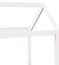 Tagesbett mit Dach Weiß 90x190 cm Massivholz Kiefer