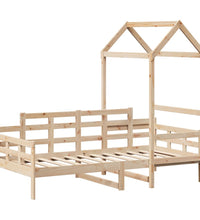 Tagesbett mit Dach 90x200 cm Massivholz Kiefer