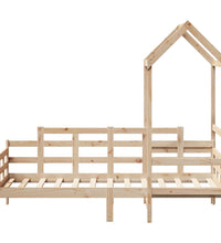 Tagesbett mit Dach 80x200 cm Massivholz Kiefer