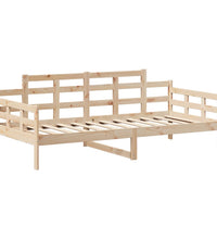 Tagesbett und Bank mit Dach 90x190 cm Kiefernholz