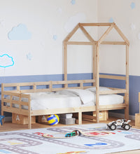 Tagesbett mit Dach 80x200 cm Massivholz Kiefer