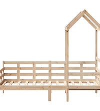 Tagesbett mit Dach 80x200 cm Massivholz Kiefer