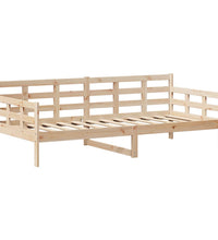 Tagesbett und Bank mit Dach 80x200 cm Kiefernholz