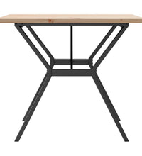 Esstisch Y-Gestell 90x90x75,5 Massivholz Kiefer und Gusseisen