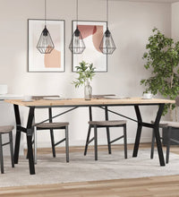 Esstisch Y-Gestell 180x90x75,5 cm Massivholz Kiefer & Gusseisen