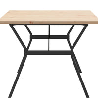 Esstisch Y-Gestell 200x100x75,5cm Massivholz Kiefer & Gusseisen