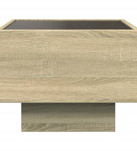 Beistelltisch mit LED Sonoma Eiche 40x40x30 cm Holzwerkstoff