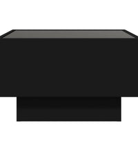 LED-Couchtisch Schwarz 50x50x30 cm Holzwerkstoff