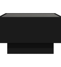 LED-Couchtisch Schwarz 50x50x30 cm Holzwerkstoff