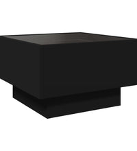 LED-Couchtisch Schwarz 50x50x30 cm Holzwerkstoff