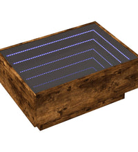 LED-Couchtisch Räuchereiche 70x50x30 cm Holzwerkstoff