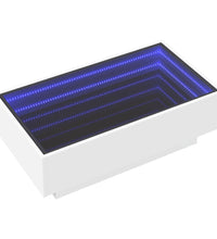 LED-Couchtisch Weiß 90x50x30 cm Holzwerkstoff
