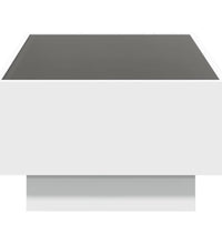 LED-Couchtisch Weiß 90x50x30 cm Holzwerkstoff