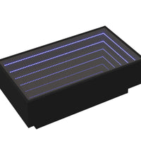 LED-Couchtisch Schwarz 90x50x30 cm Holzwerkstoff