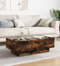 LED-Couchtisch Räuchereiche 90x50x30 cm Holzwerkstoff